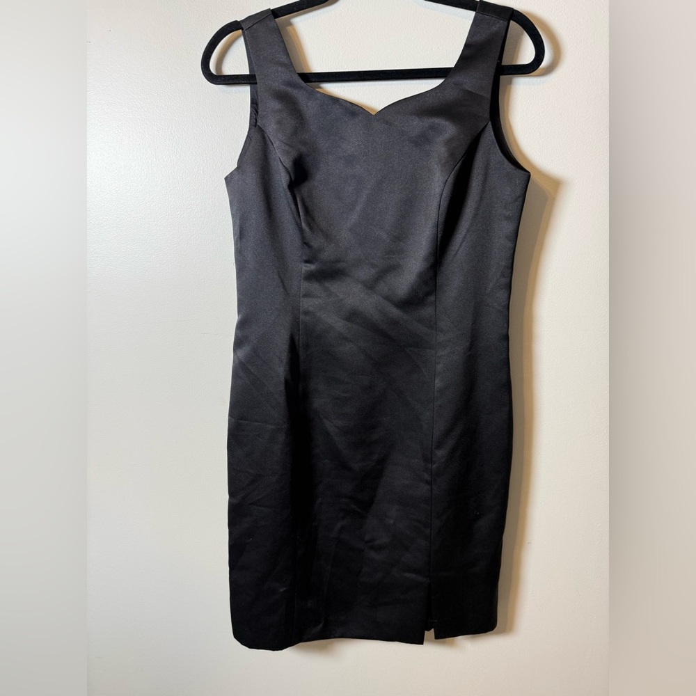 💙RANDI MAY | Vintage 90s Little Black Satin Dress